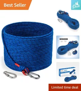 Magnet Fishing Rope Carabiner - 1200 lb Strength - Polyester Line - Outdoor - Picture 1 of 9