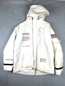 Heron Preston Men's NASA Hooded Parka Jacket Rare Authentic Size Large Flaw - Picture 1 of 8