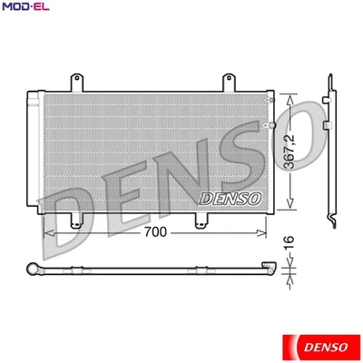 CONDENSER AIR CONDITIONING DCN51004 FOR TOYOTA 2AZ-FE 2.4L 4cyl CAMRY 3.5L 6cyl - Image 1 of 4