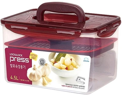 LockandLock Press Plate Leakproof Airtight Pickle Kimchi Container 4.5L / 152... - Image 1 of 4