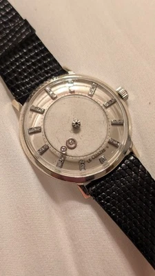 Vintage Solid 14k White Gold La Coulter Vacheron And Constantine Mystery Dial - Image 1 of 4