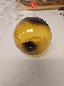 Vintage Amber Japanese Fishing Float - Picture 1 of 5
