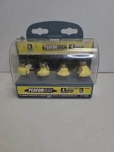 Juego de brocas de enrutador de carburo Performax de 4 piezas vástago 1/4 - Imagen 1 de 7