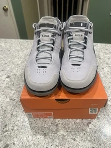 NIKE AIR ZOOM GENERATION "DARK GREY" Suede Lebron Lakers MIA CLE sz 10 With Box - Picture 1 of 7
