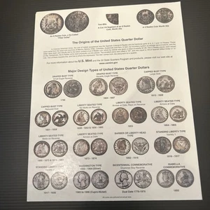1999-2000 Statehood Quarters Set - 20 UNC Coins Total On PNG/ANA Card - Picture 1 of 2