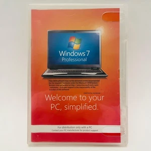 Microsoft Windows 7 Professional 64 Bit GENUINE CD WITHOUT LICENSE NUMBER - Picture 1 of 4