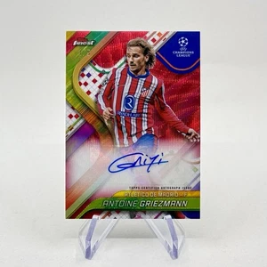 2024-25 Topps Finest Antoine Griezmann Auto Red Refractor 1/5 Color Match UCL - Picture 1 of 8