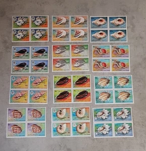 AITUTAKI COOK ISLANDS - 1974-SHELLFISH -IN BLOCKS OF FOUR  MNH - Picture 1 of 1