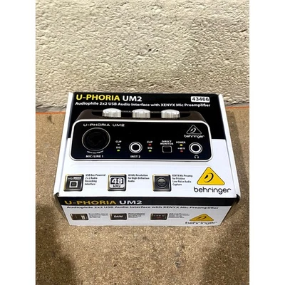 Behringer U-PHORIA UM2 2x2 USB Audio Interface Black with XENYX Mic Preamplifier - Image 1 of 4