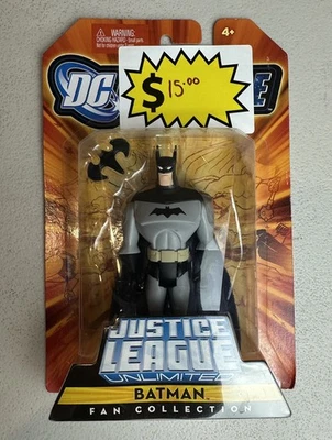 Figura de acción Justice League Unlimited Fan Collection Batman 4.5" Universo DC Foto 1 de 4