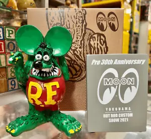 Statua Rat Fink Figura Hot Rod Custom Show 2021 Edizione Limitata - Foto 1 di 6