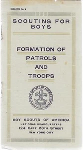 Boletín Scouting for Boys 1910 No. Libro 4 Boy Scouts of America BSA CG - Imagen 1 de 2