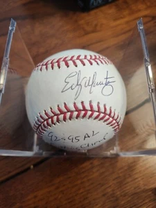 Seattle Mariner HOF Edgar Martínez firmado Rawlings ¡Autógrafo de béisbol! - Imagen 1 de 3