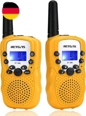 Retevis RT388 Funkgerät Kinder, Walkie Talkie Große Reichweite,8 Kanäle VOX Tast - Bild 1 von 4
