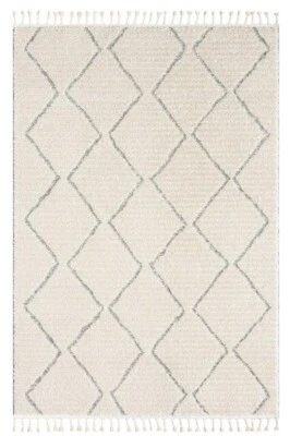 Leilani Black Cream Geometric Moroccan Tribal Floor Rug - 3 Sizes - image 1 of 4