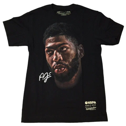 Mitchell & Ness Black NBA Player Anthony Davis Real Big Face T-Shirt - S Cover