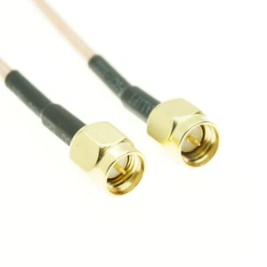 SMA Male to SMA Male RG316 RF Plug Connector Lot RFCoaxial Pigtail cable - Picture 1 of 1