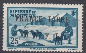 Francia St. Pierre & Miquelon 1941 FRANCIA LIBRE Mi#257 come nuovo incernierato - Foto 1 di 1