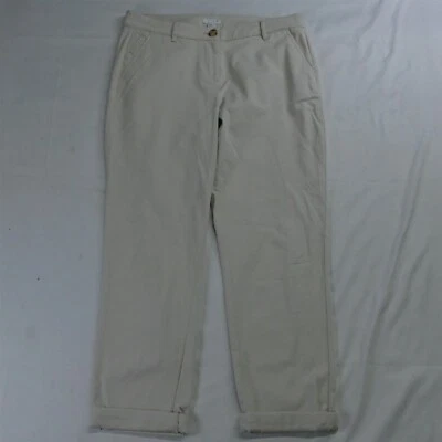 Pantalones chinos informales enrollables caqui J.Jill 10 Foto 1 de 3