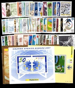 Italian Republic Complete Year 2007 New Gum Integrated MNH - Picture 1 of 1