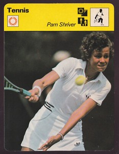 PAM SHRIVER American Tennis Player Photo 1979 SPORTSCASTER CARD #64-01