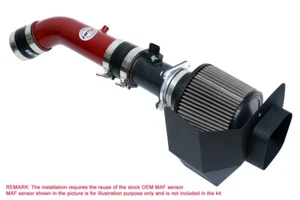 HPS Performance 827-520R Shortram Air Intake Kit with Heat Shield Red Short Ram - Picture 1 of 4
