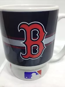 BOSTON RED SOX BASEBALL COFFEE MUG. EMBOSSED BOSTON MLB BASEBALL MUG. B231 - Picture 1 of 16