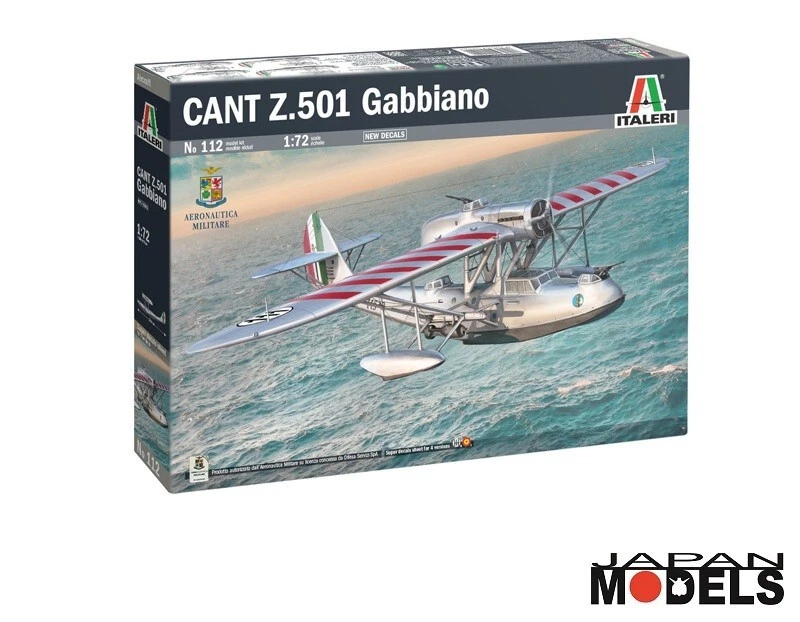 CANT Z.501 GABBIANO Super decal Sheet for 4 ver. Italeri 0112 1/72 Model Kit New - Immagine 1 di 1