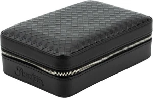 PASSATORE Reise Humidor / Lederoptik schwarz / 80 x 205 x 140 mm / 4 Zigarren - Bild 1 von 3