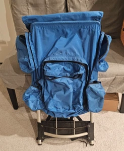 Used VINTAGE Kielty L Large External Frame Hiking Backpack - Blue - Picture 1 of 5