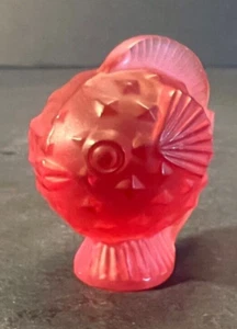 Pink Pufferfish 1 Of Over 400 Of My Lalique Listings - Picture 1 of 11