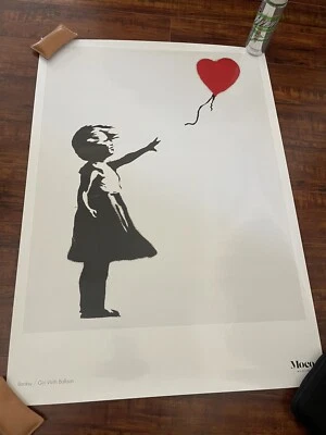 Banksy Girl With Balloon Moco Poster - Image 1 of 3