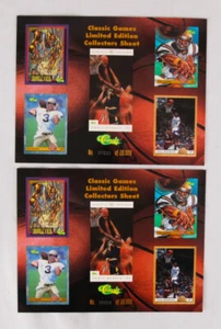 Lot of 2 Classic Oversized Promo Cards, 8.5" x 11", 1993, w Shaq, Troy Aikman + - Picture 1 of 4