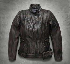 Harley Davidson Women Brava Convertible Leather Jacket Vest 2n1 XL 1W 97173-17VW - Picture 1 of 21