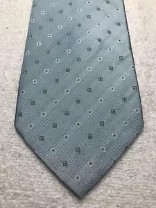 MASSIMO DUTTI MENS TIE LIGHT BLUE WITH WHITE 3.75 X 59 - Picture 1 of 4