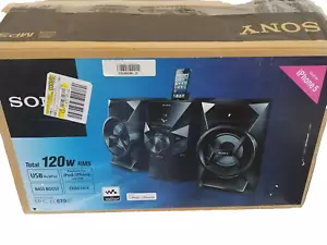 ⭐Sony CD FM USB iPod Record to USB Hi-Fi Shelf Music Audio System MHC-EC619iP⭐ - Picture 1 of 6