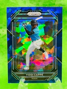 Yiddi Cappe RC - 2023 Panini Prizm - Blue Ice Prizm - Sapphire #19 Miami Marlins - Picture 1 of 11