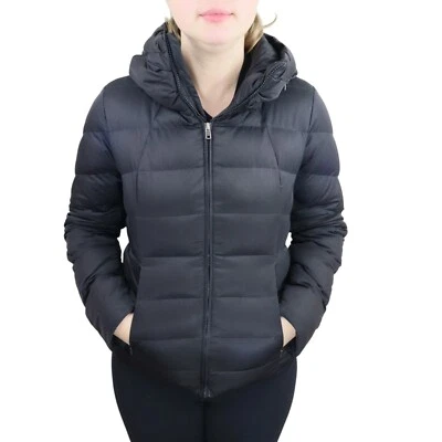 Abrigo Chaqueta Patagonia Downtown Plumón de Ganso Acolchado con Capucha Mujer Pequeño Negro Foto 1 de 4