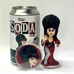 CUSTOM Funko Soda Pop - Elvira *DIAMOND GLITTER CHASE* Cherry Red Heart In Hand - Picture 1 of 7