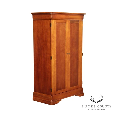 Hooker Furniture French Louis Philippe Style Two-Door Cherry Wardrobe Armoire Cover
