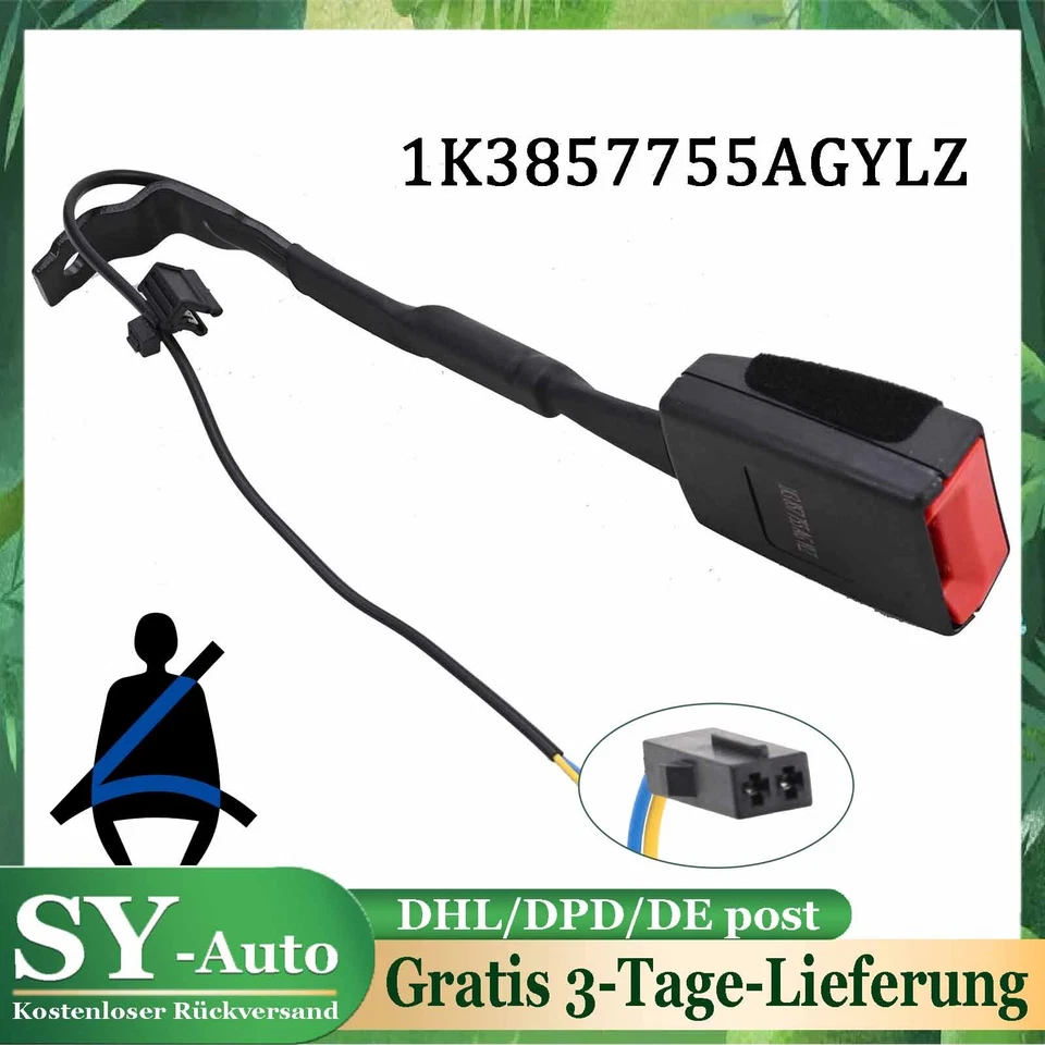 Sicherheit Gurtschloss links 1K3857755AGYLZ für VW Golf Plus Passat Seat Altea - Bild 1 von 4
