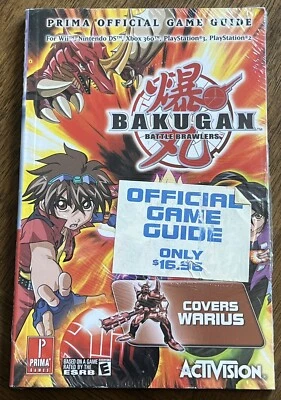 ACTIVISION Bakugan Battle Brawlers Official Game Guide Covers Warius - NEW SEALED
