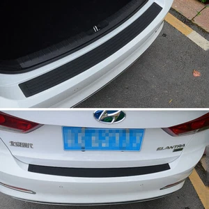 Car Rear Trunk Trim Strips Bumper Guard Anti-Scratch Boot Protector Rubber 105CM - Picture 1 of 12