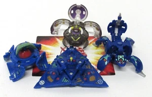 Bakugan Menge 4 Aquos Stativ Epsilon Fechter Frosch durchscheinend Schatten Vulkan - Bild 1 von 7