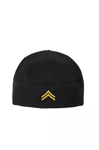 Corporal E-4 Army Fleece Watch Cap Beanie - Picture 1 of 8