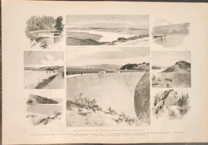 San Francisco Water Supply Crystal Springs San Andres Dam  Harper's Weekly 1894 - Picture 1 of 1