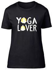 Yoga Lover Fitted Womens Ladies T Shirt