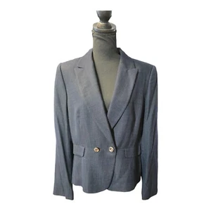 Antonio Melani Scarlett Blazer Navy Single Button Jacket Women's SZ 12 NWT $199 - Picture 1 of 9