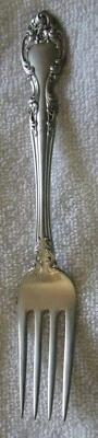 Tenedor de postre para ensalada Melrose Gorham de plata de ley Foto 1 de 2