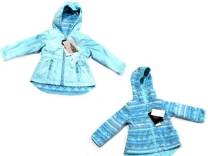 Abrigo Reversible 2 en 1 Polar Anorak Chaqueta AZUL HIELO Argyle LONDON FOG | 4 Años - Imagen 1 de 7